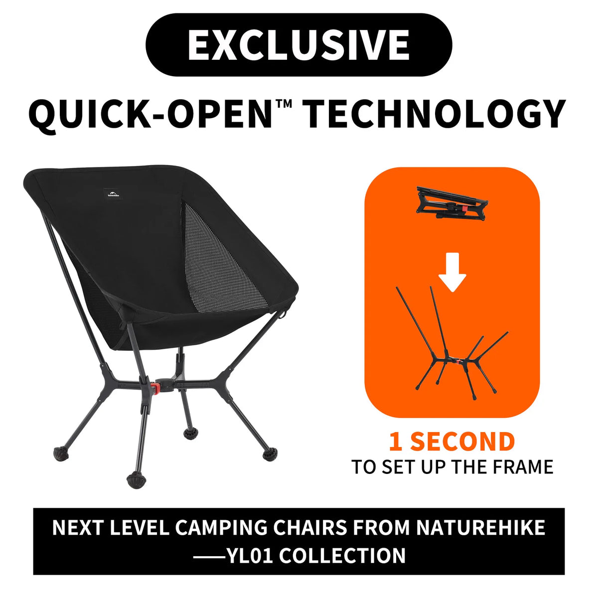 Chaise pliante ultralégère de camping — photo 4 sur 5