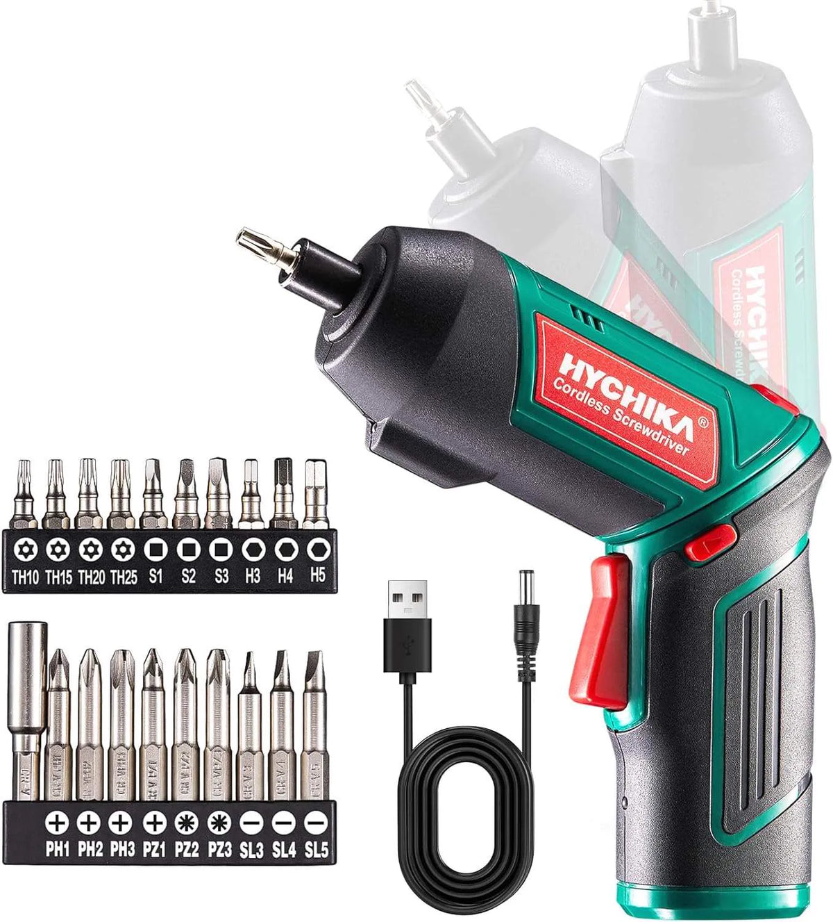 Visseuse électrique sans fil 3,6 V, coffret 20 accessoires — photo 1 sur 5