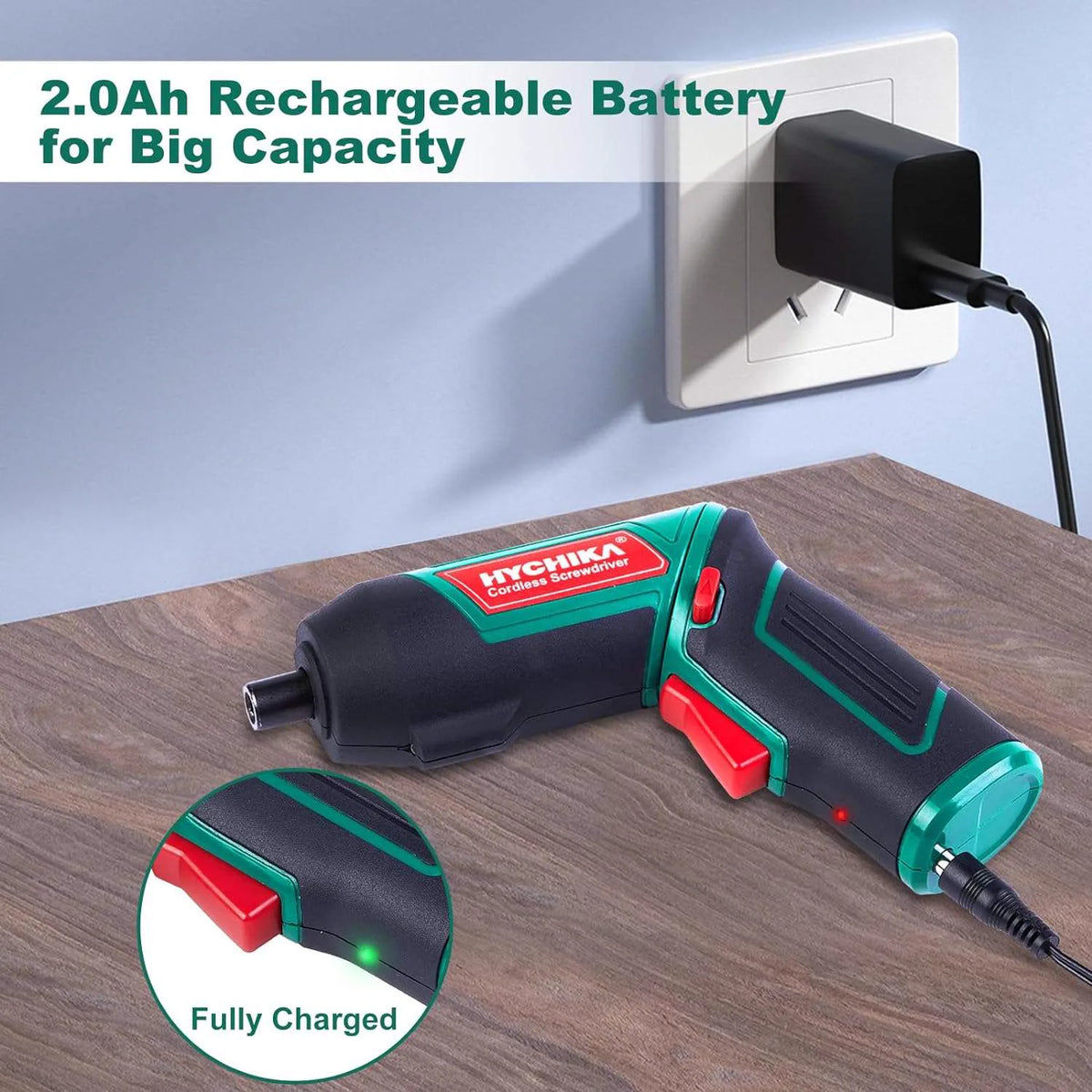 Visseuse électrique sans fil 3,6 V, coffret 20 accessoires — photo 4 sur 5