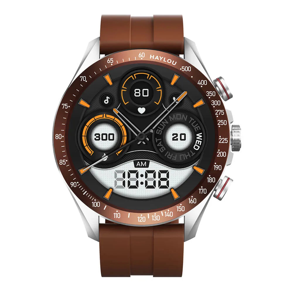 Montre connectée ronde AMOLED avec appels — photo 3 sur 5