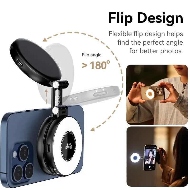Lampe selfie magnétique pour téléphone — photo 4 sur 5